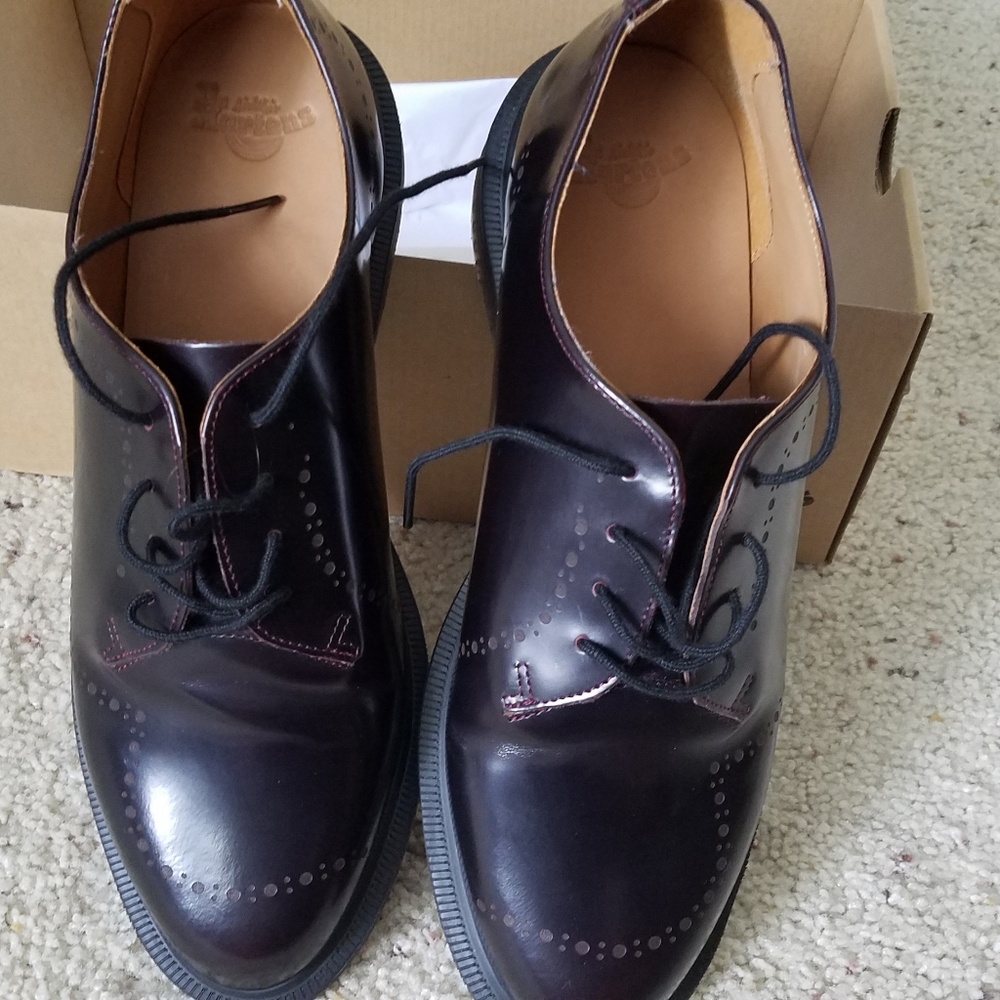 Womens Dr. Martens, "Charlotte" in Cherry Red, 10